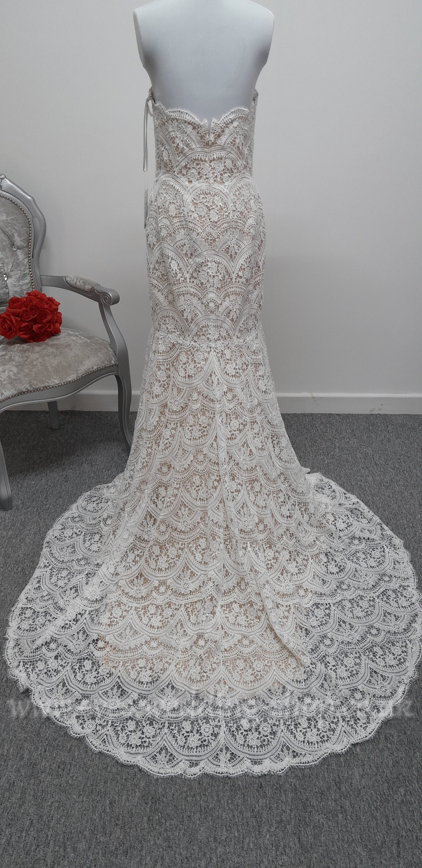Wtoo Arliss ivory nude wedding dress UK 10
