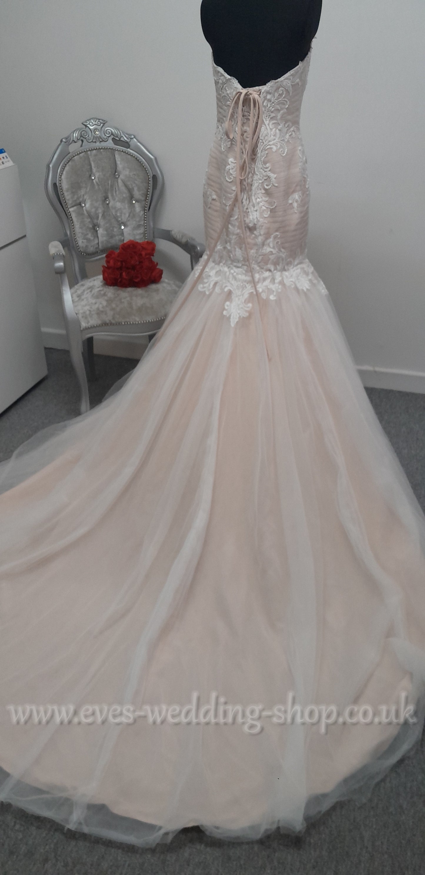 Rebecca Ingram nude/ivory wedding dress UK 10