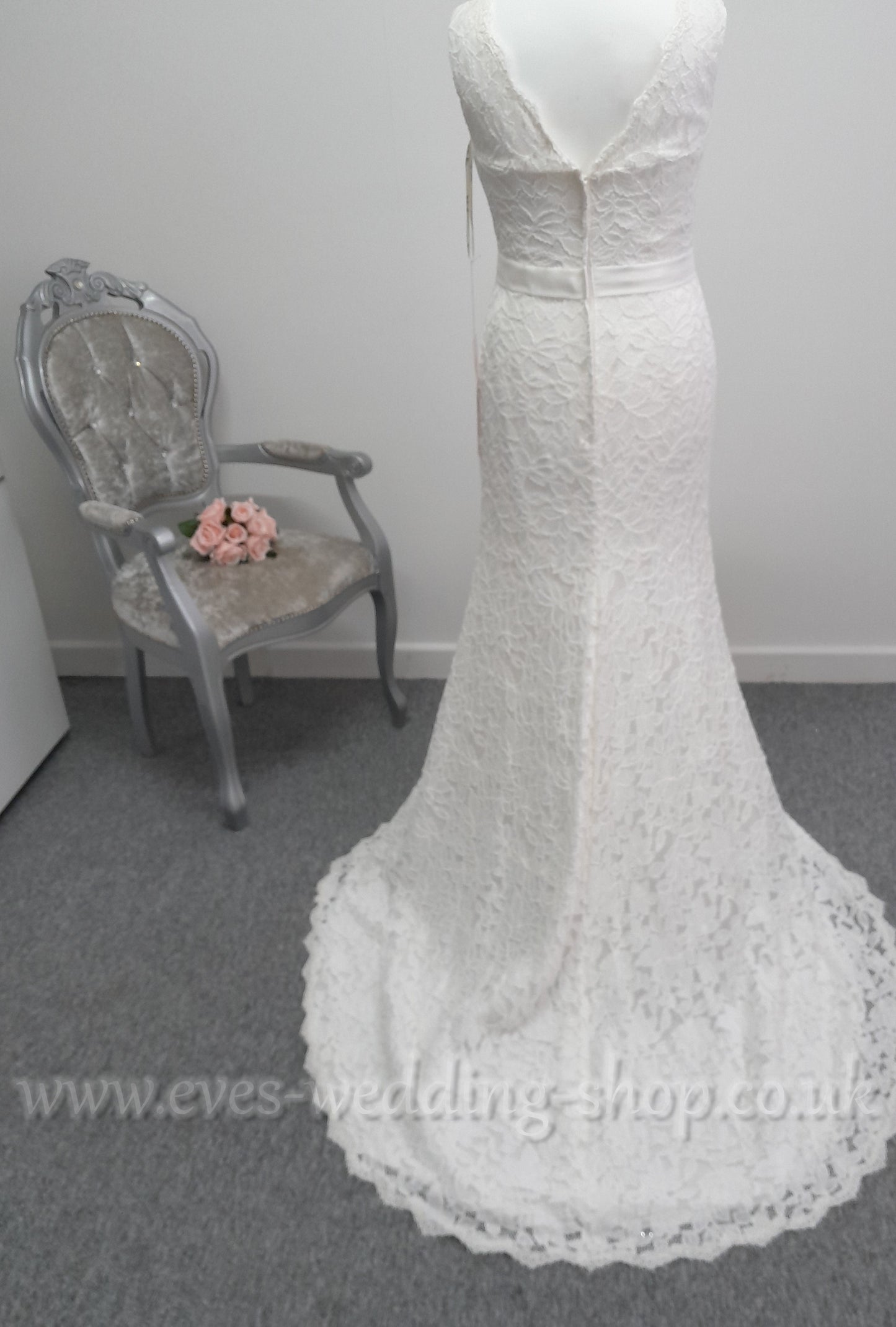 Millie May MG006 ivory lace wedding dress UK18