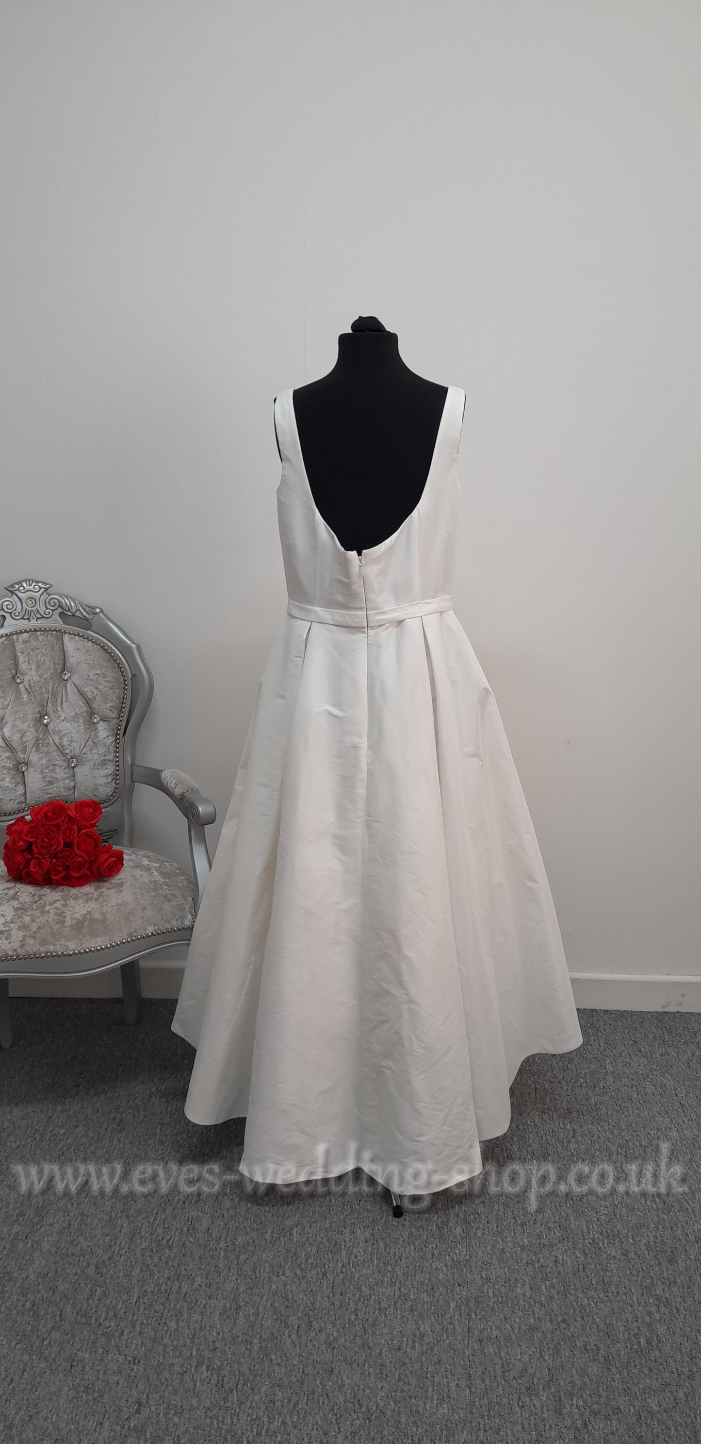 Rita Mae 1039 ivory high/low wedding dress UK 16
