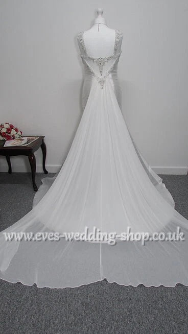 Anna Lizh mikado satin wedding dress UK 14