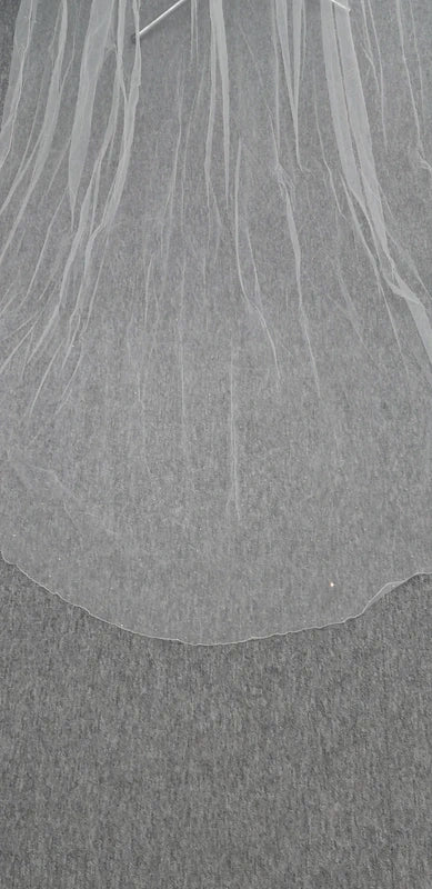 Rainbow club "Celeste" ivory wedding veil with diamontes around edges