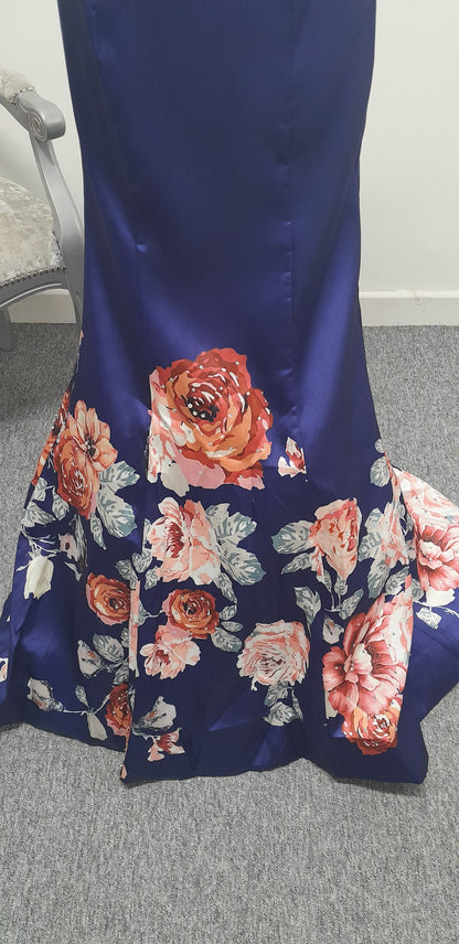 Stunning Floral Two-Piece Evening & Prom Dress – Size UK 4 (US 0)