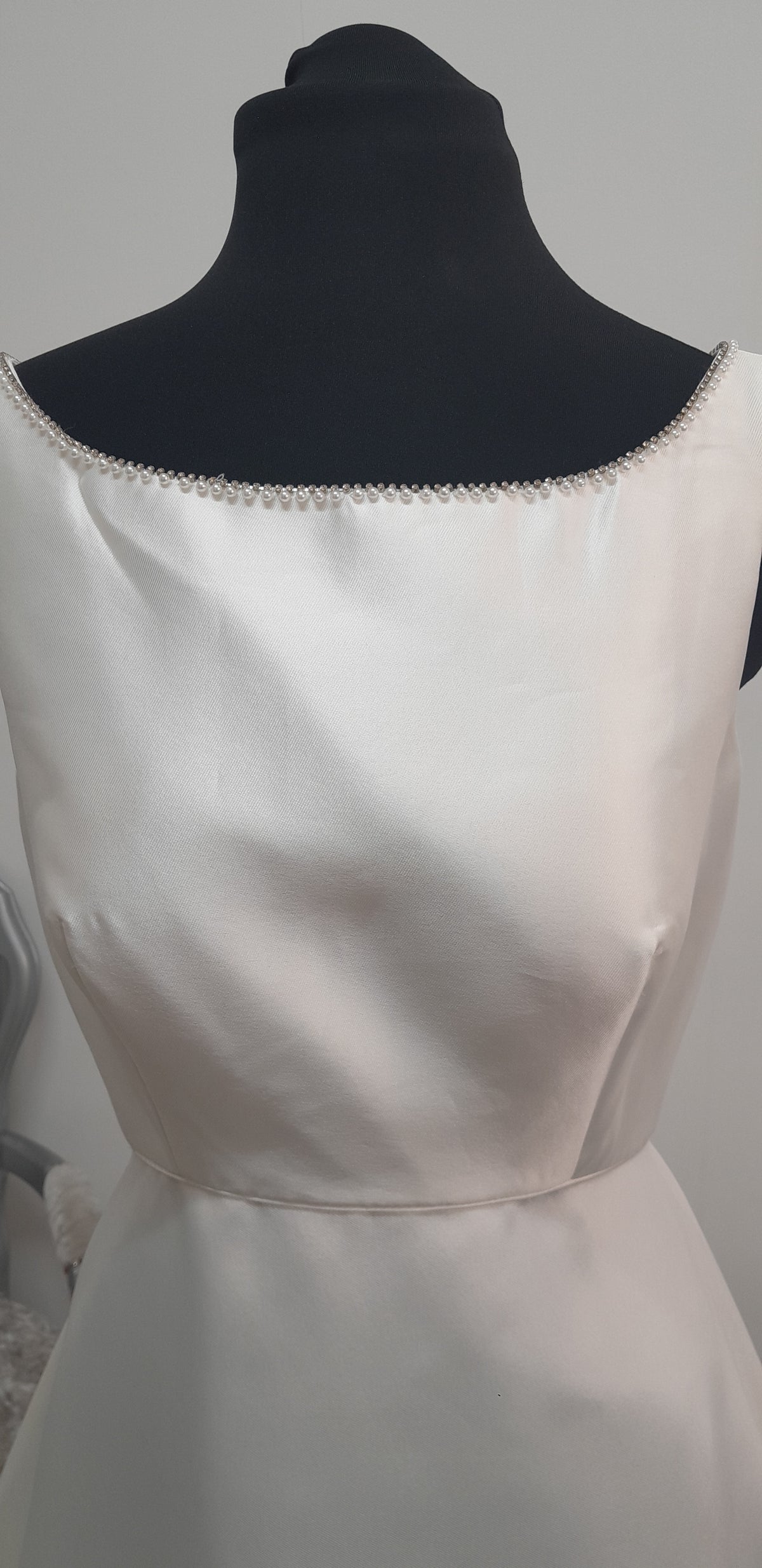 Nicolas Millington mikado satin wedding dress UK 14