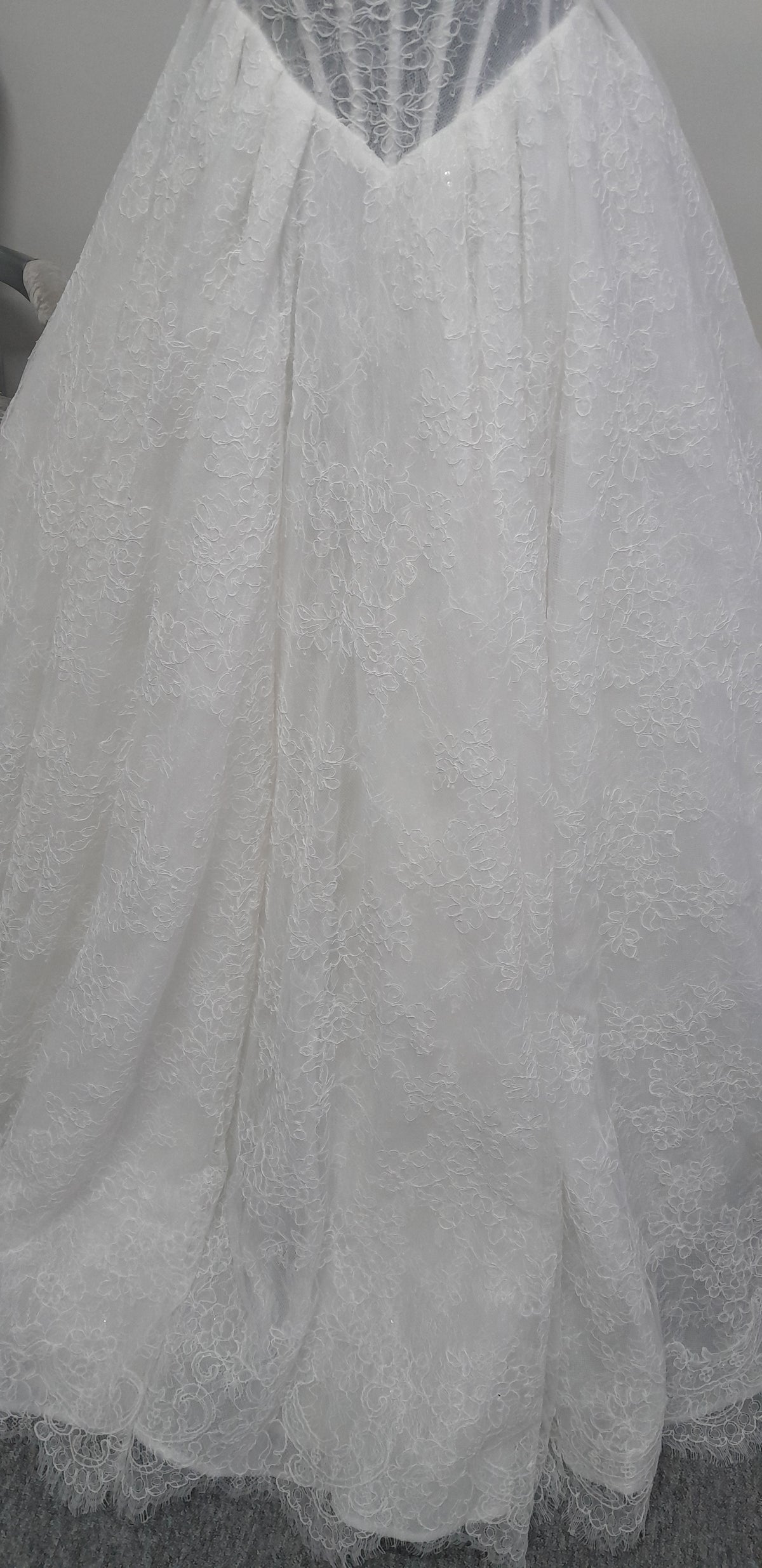 Lana Grace Bridal ivory lace wedding dress UK 10