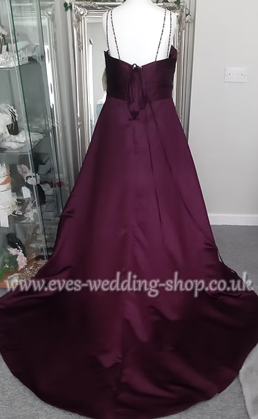 Sonsie SON92019 aubergine colour wedding dress UK30