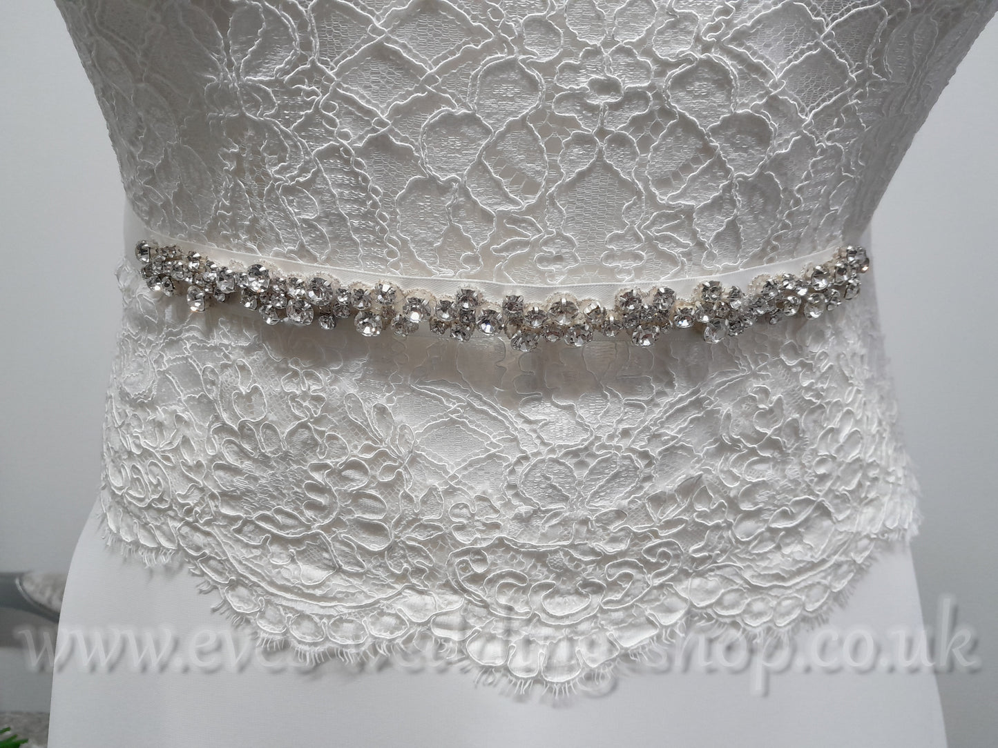 Bianco Evento ''Paloma'' ivory off shoulder wedding dress EU 52, UK 22-24