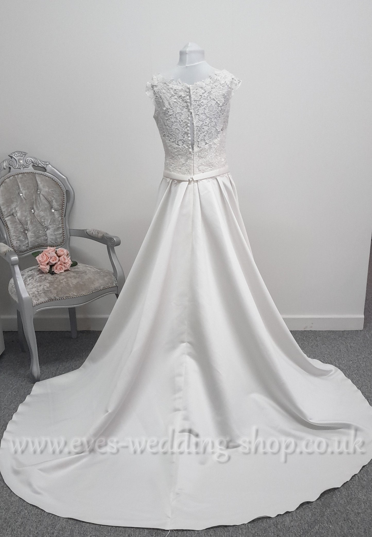 Bianco Evento ''Amelia'' ivory wedding dress UK 12, EU 40