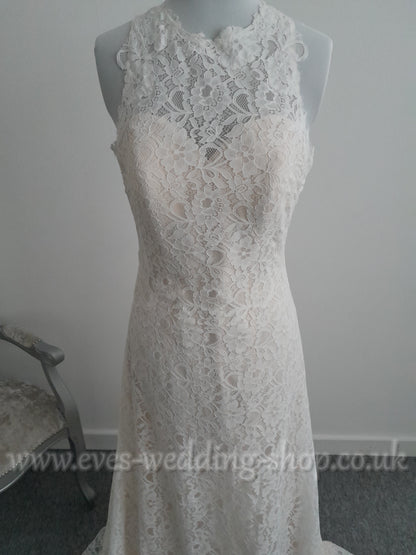 Ella Rose ivory champagne wedding dress UK 12