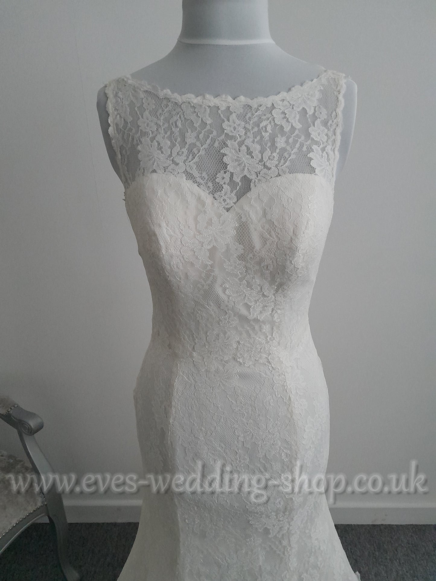 Ella Rose ivory lace wedding dress UK 8
