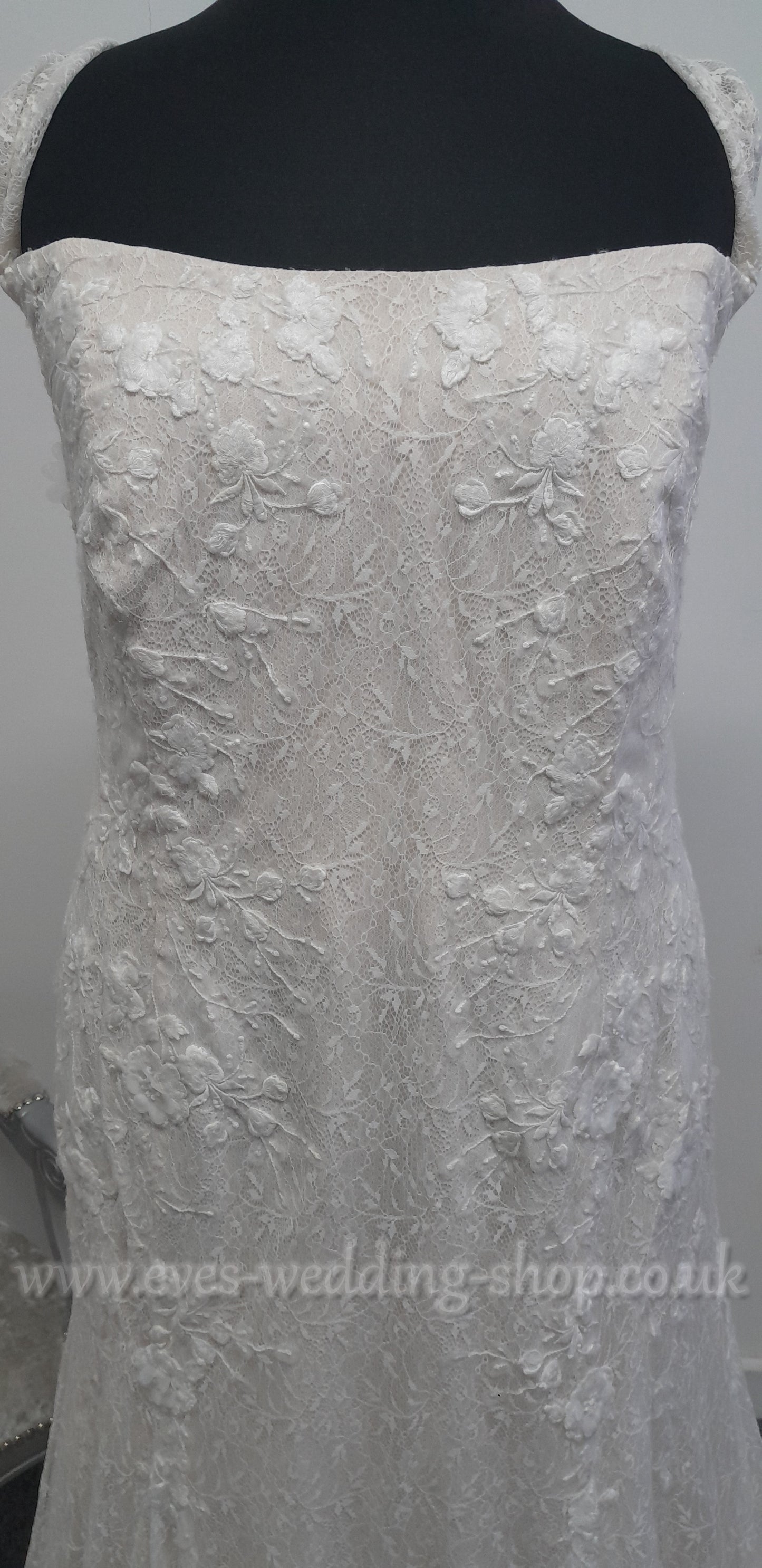 Melissa Sweet ivory champagne wedding dress US 24, UK 26