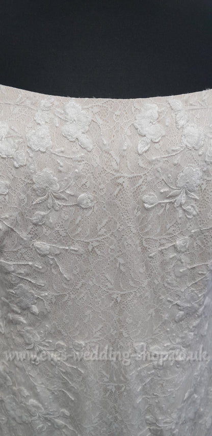 Melissa Sweet ivory champagne wedding dress US 24, UK 26