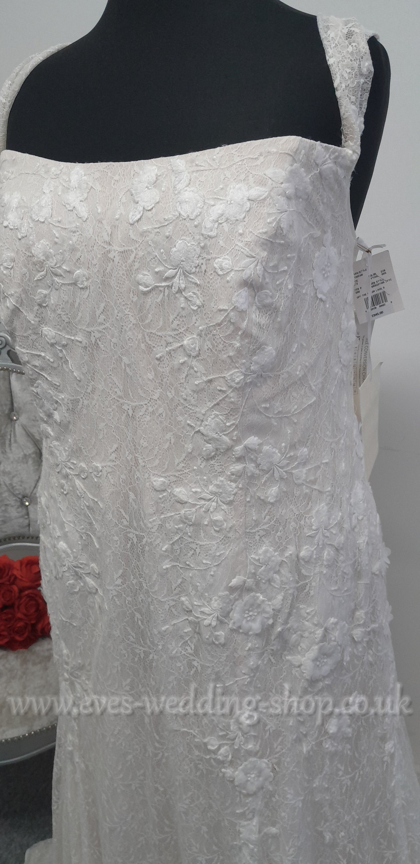 Melissa Sweet ivory champagne wedding dress US 24, UK 26