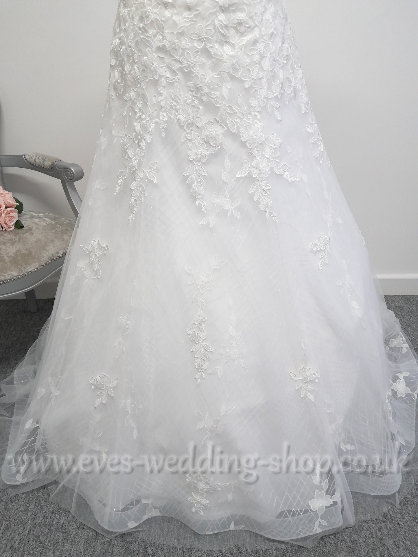 Eternity bride D5843 A line ivory wedding dress UK 14