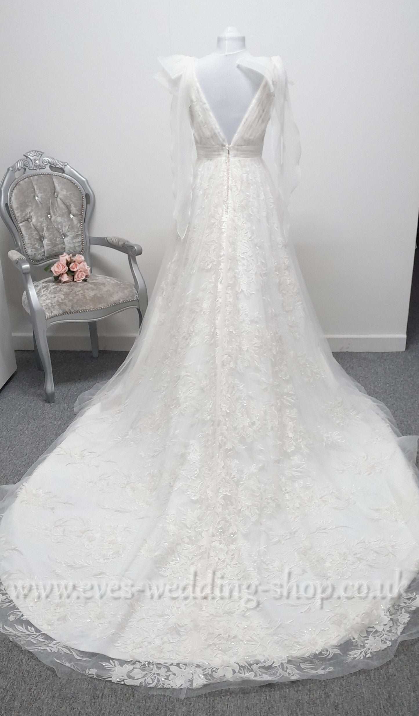 Charlotte Bridal ivory wedding dress UK 10