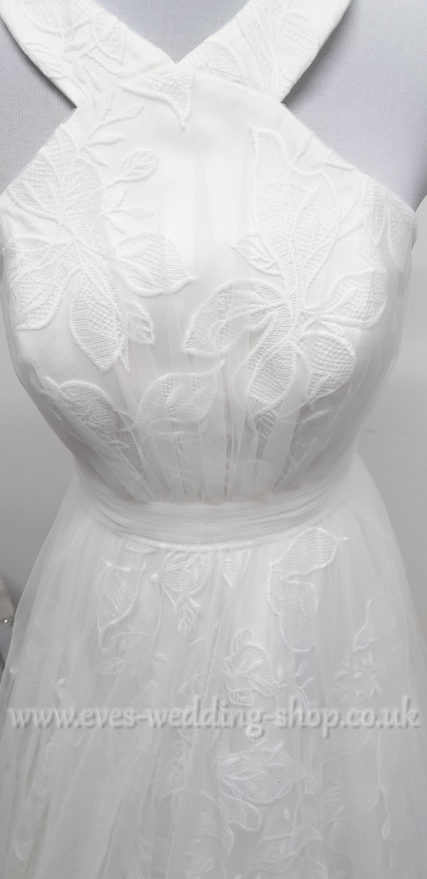 Charlotte Bridal ivory lace wedding dress  UK 10