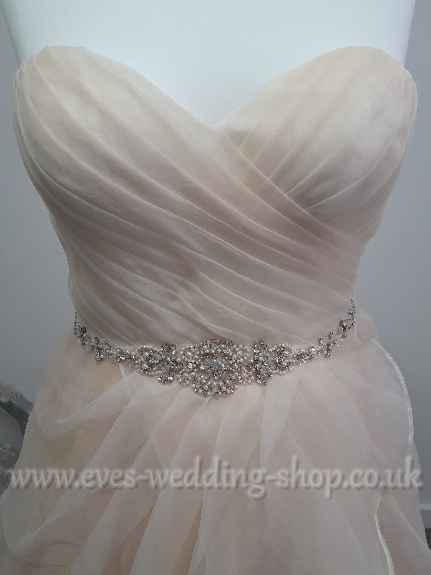 Fairytale Collection rum pink ball gown wedding dress UK 16