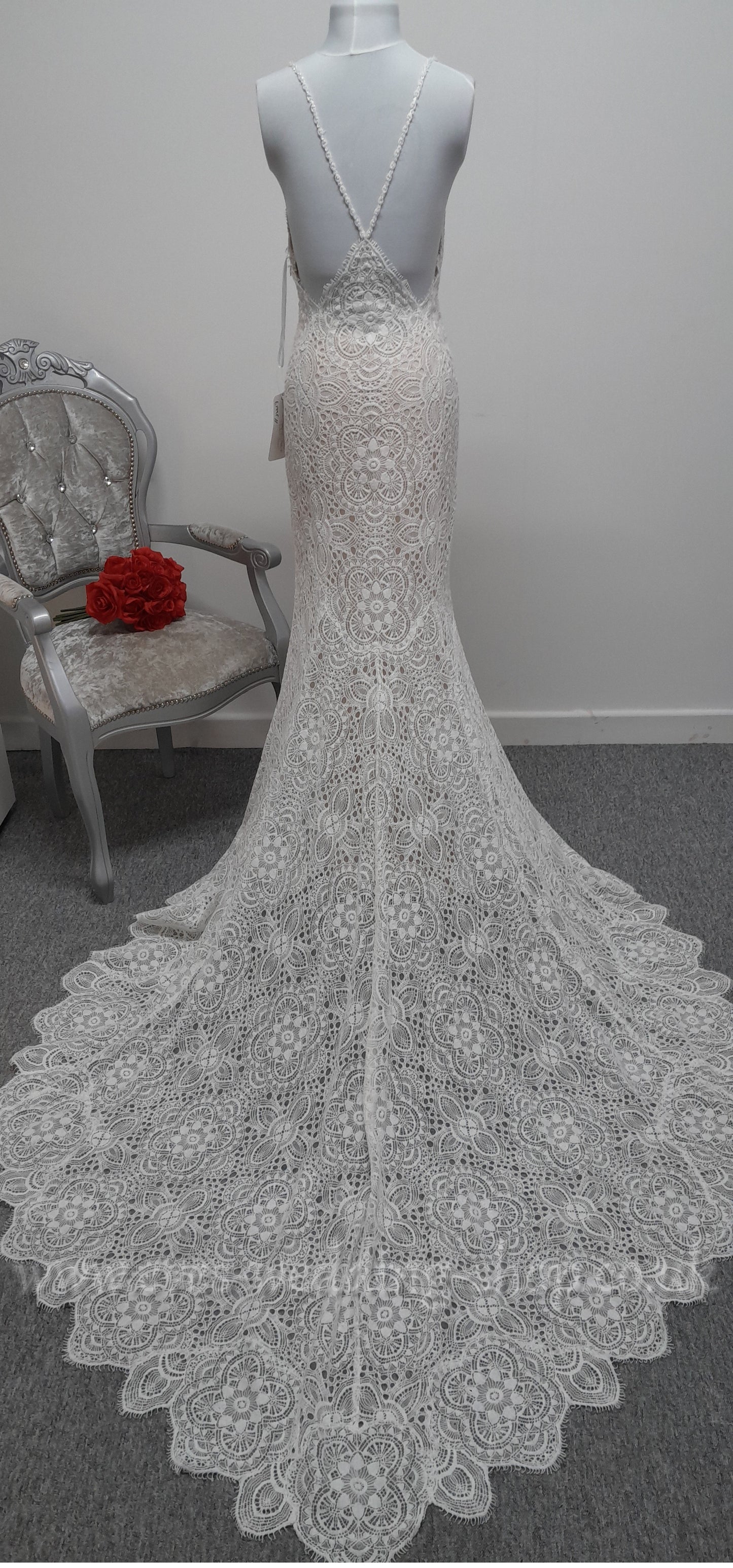 Wilderly bride ''Adelaide'' ivory champagne wedding dress UK 8