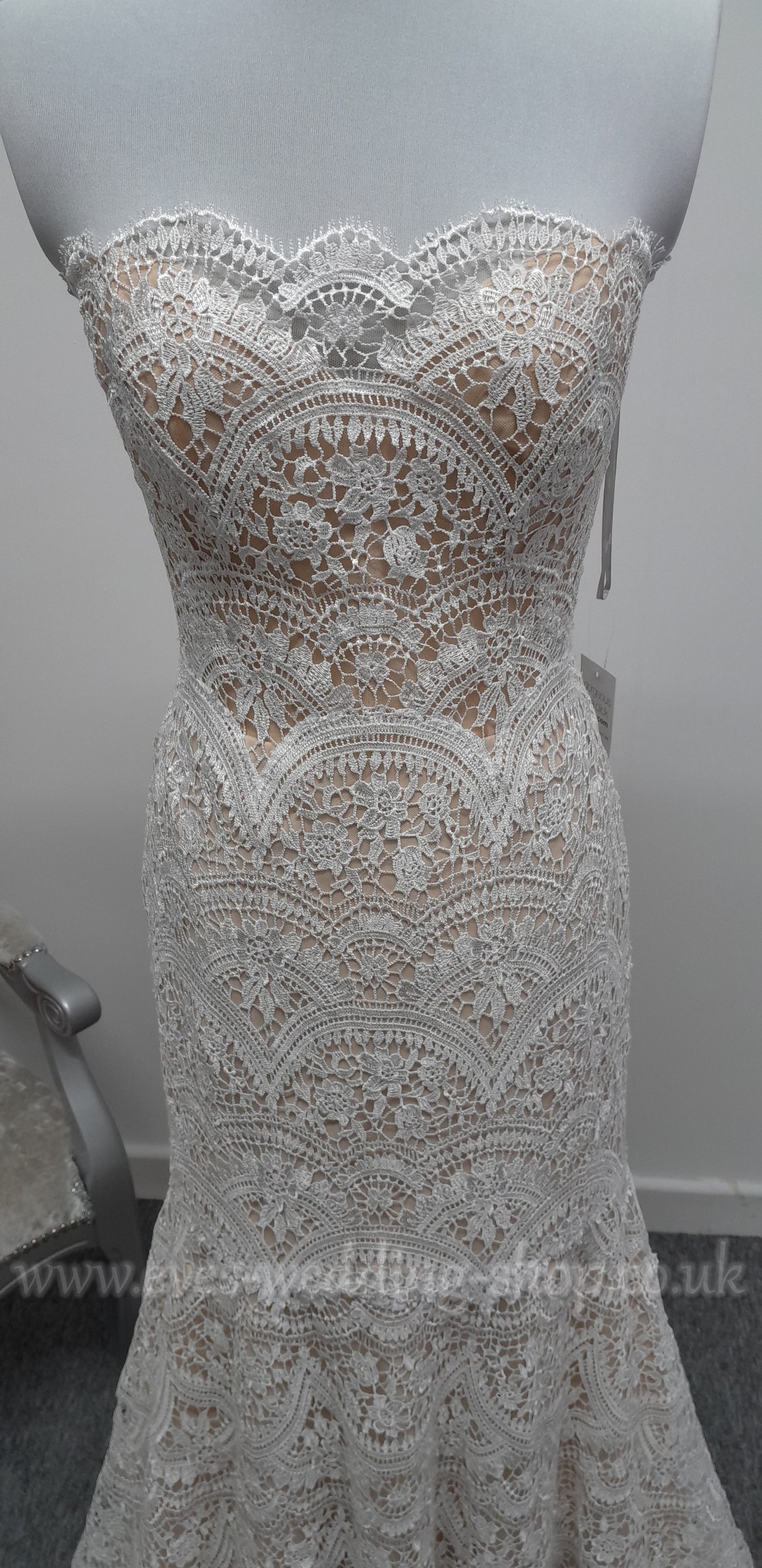 Wtoo Arliss ivory nude wedding dress UK 10