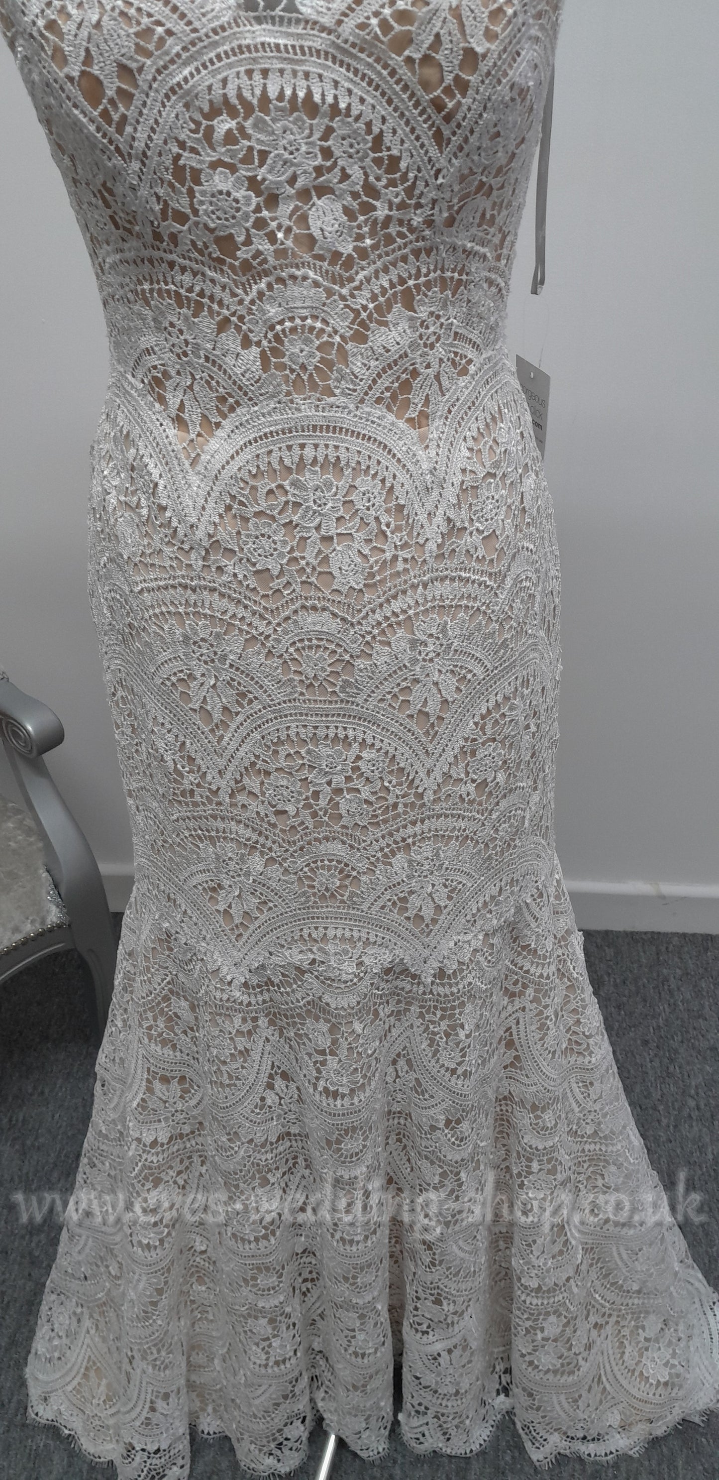 Wtoo Arliss ivory nude wedding dress UK 10