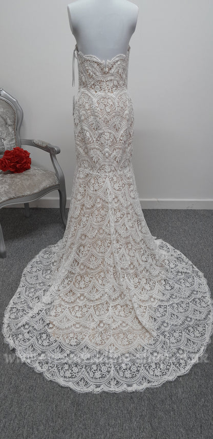 Wtoo Arliss ivory nude wedding dress UK 10