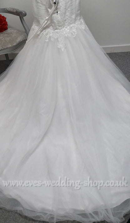 Rebecca Ingram ''Georgia'' ivory wedding dress UK 22