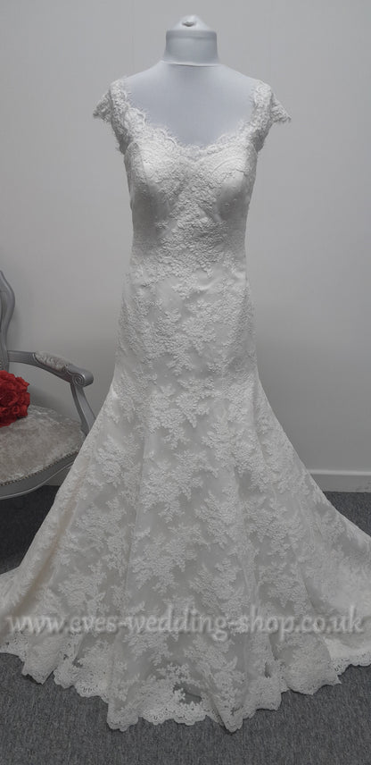 Anna Lizh ivory lace wedding dress UK 14