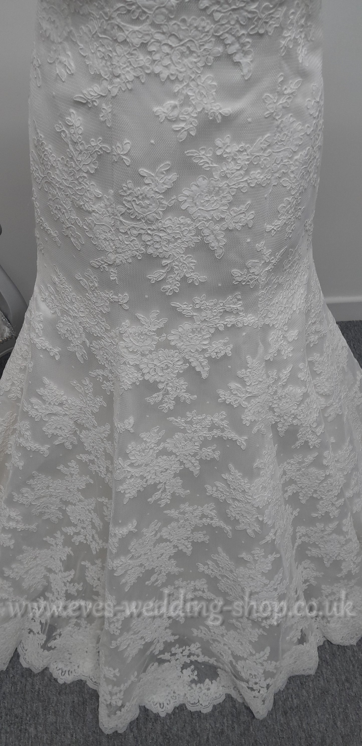 Anna Lizh ivory lace wedding dress UK 14