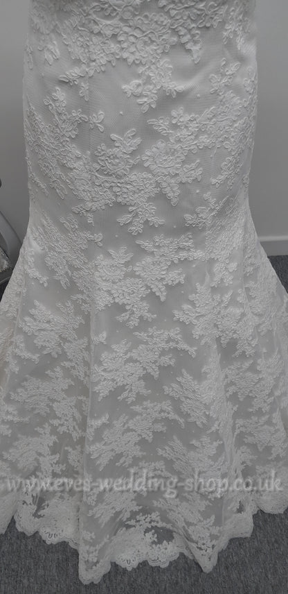 Anna Lizh ivory lace wedding dress UK 14