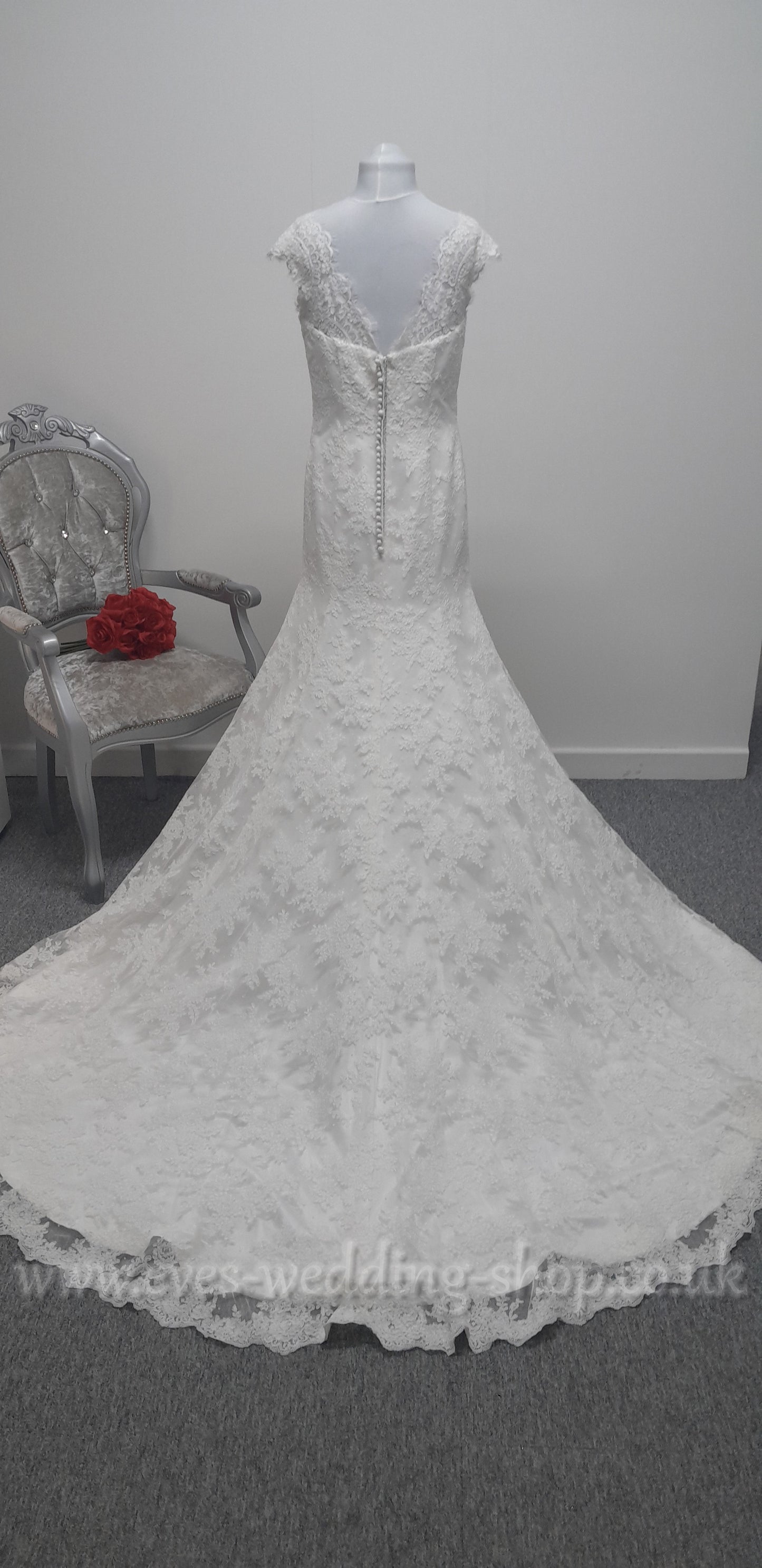 Anna Lizh ivory lace wedding dress UK 14