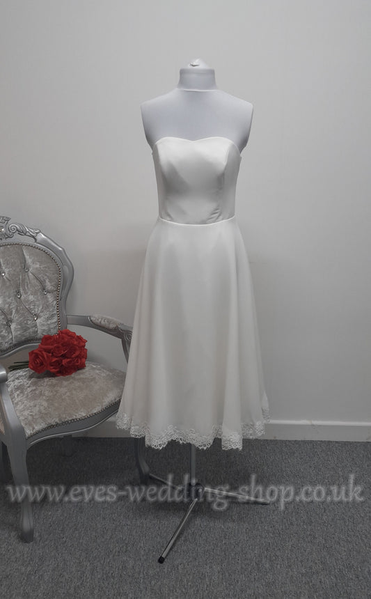 Bianco Evento  short ivory wedding dress EU 38 , UK10
