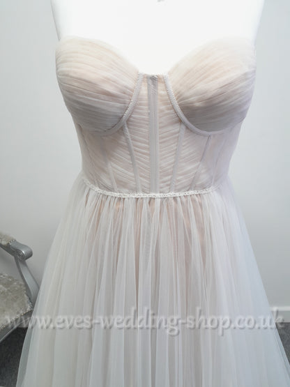 Wilderly bride 2 in 1 ''Justina '' mocha champagne wedding dress UK 10