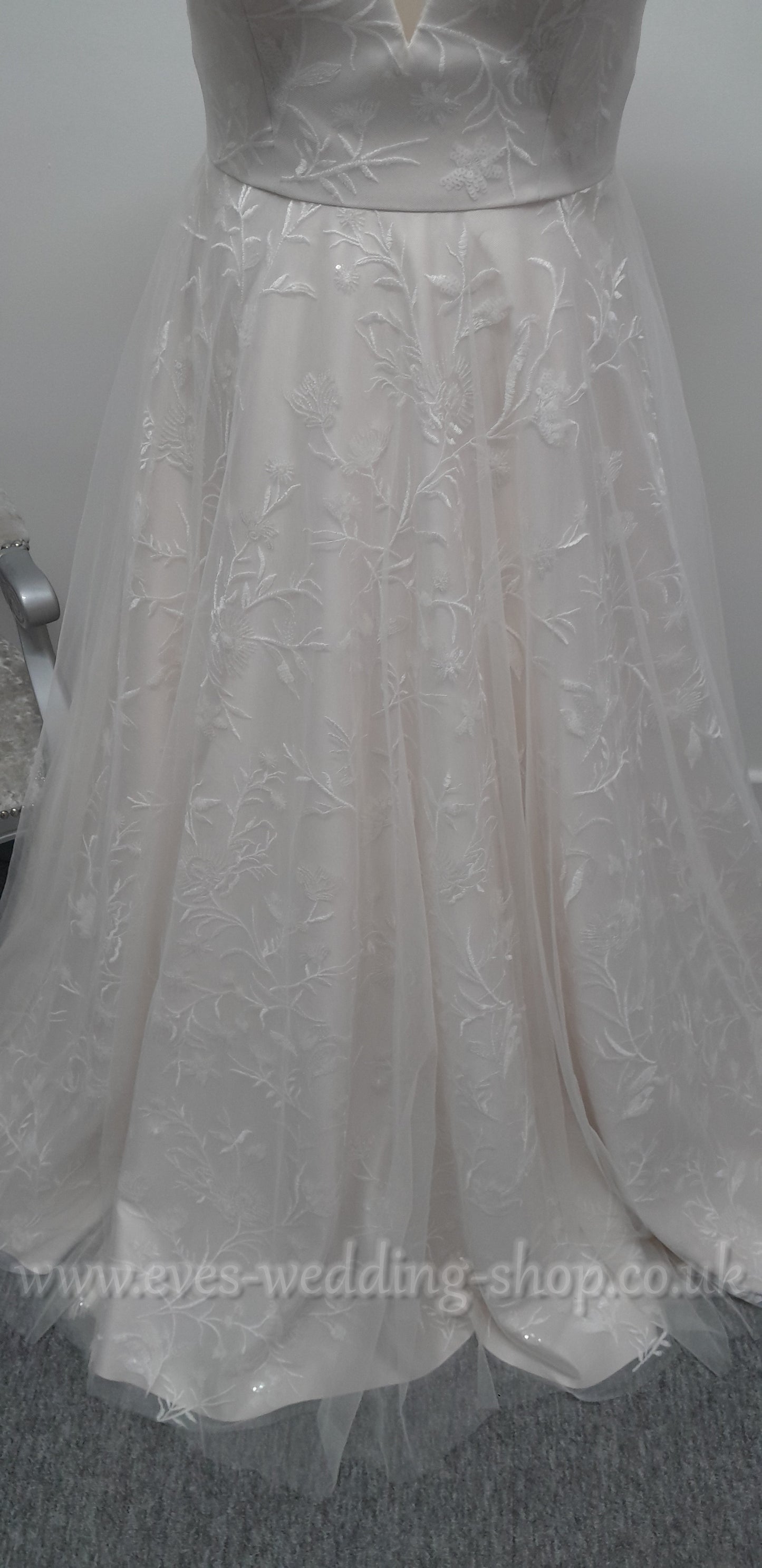 White Rose R1661 ivory pearl wedding dress UK 16