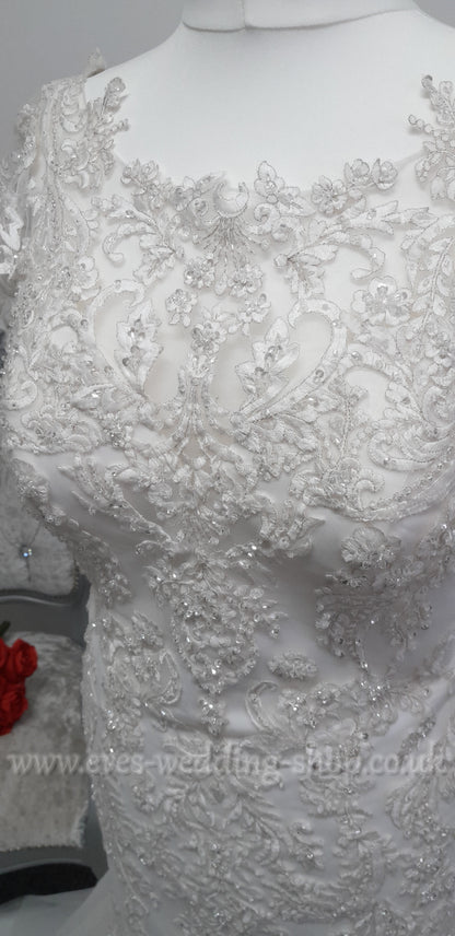 Envy by Phoenix ivory wedding dress UK 16