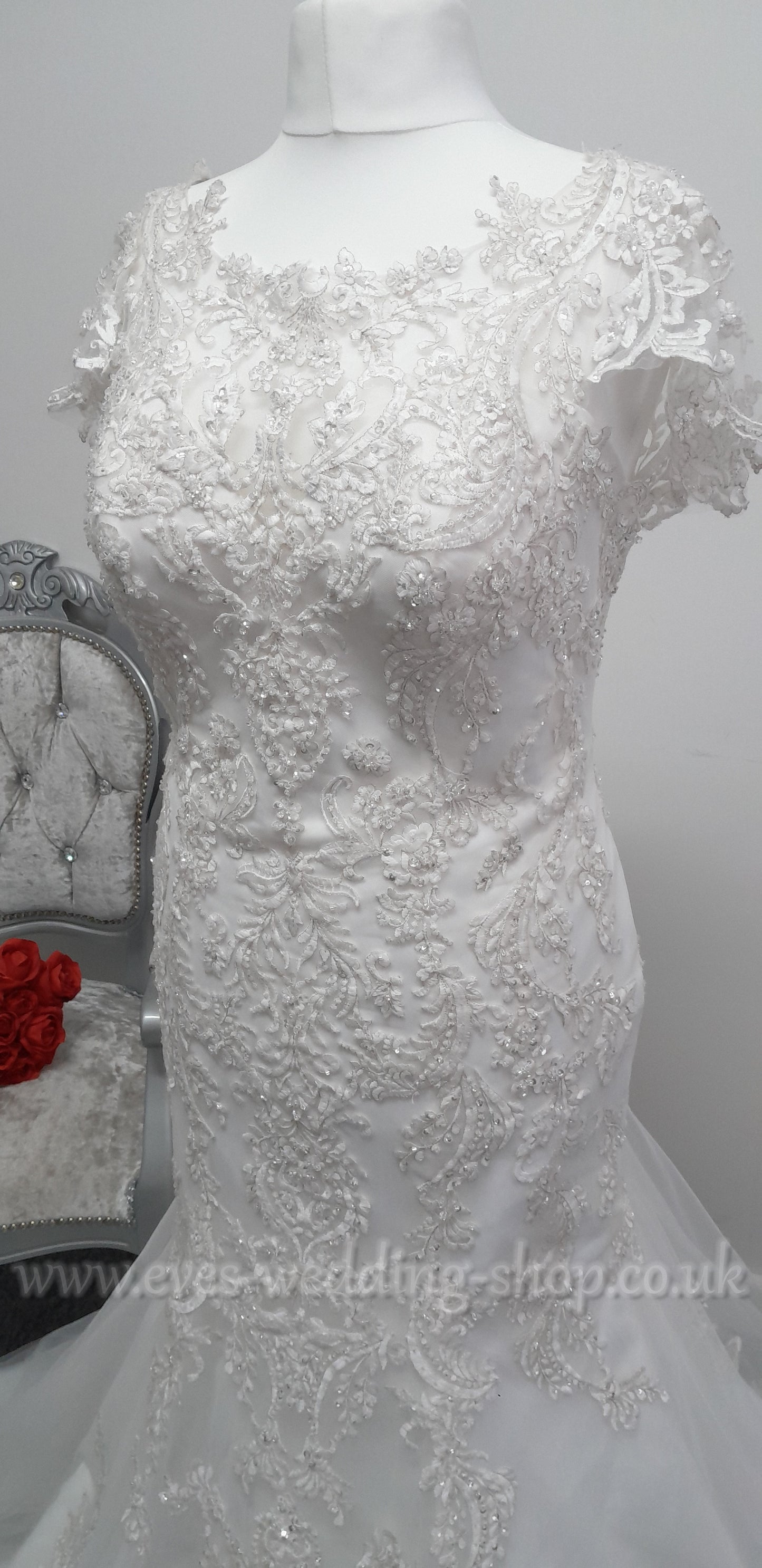 Envy by Phoenix ivory wedding dress UK 16