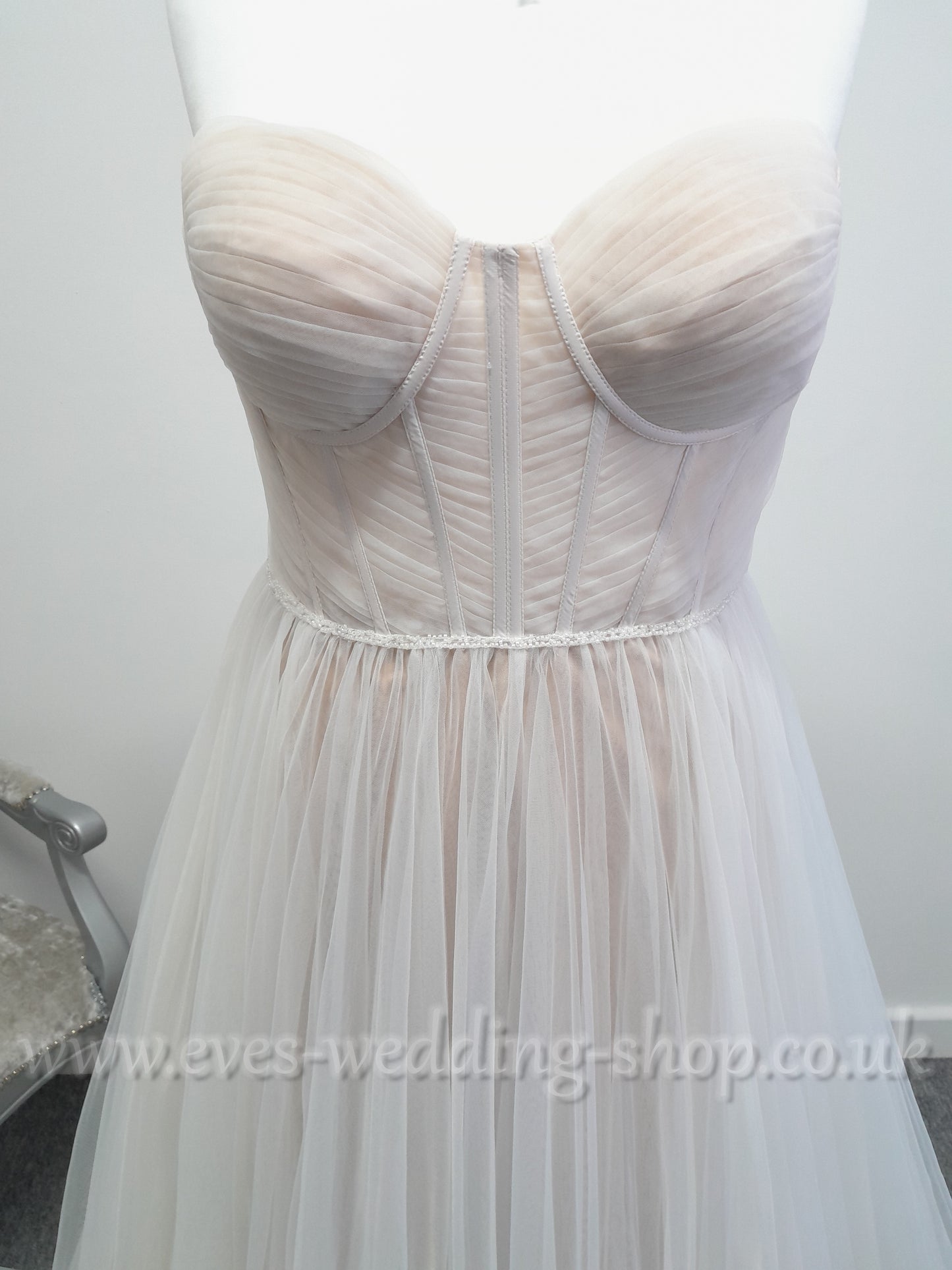 Wilderly bride ''Justina '' mocha champagne wedding dress UK 10