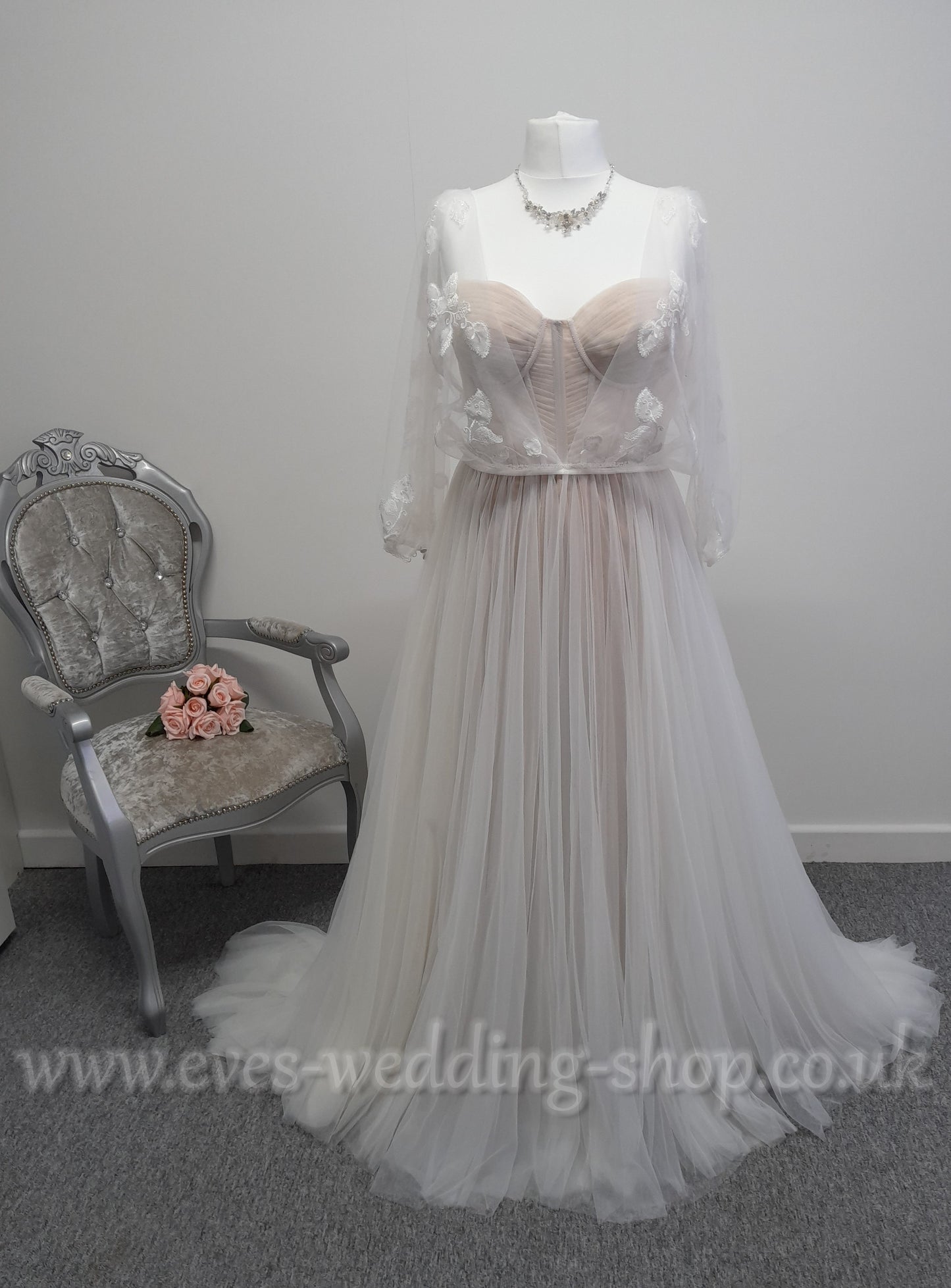 Wilderly bride 2 in 1 ''Justina '' mocha champagne wedding dress UK 10