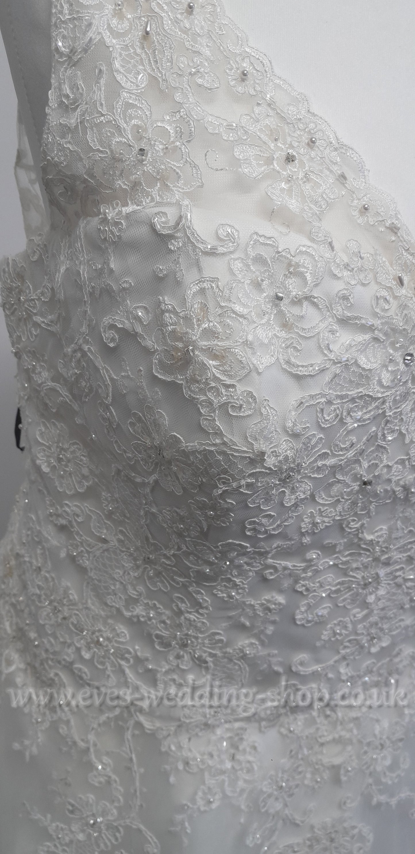 Beautiful brides by Special day ivory tulle lace wedding dress UK 28