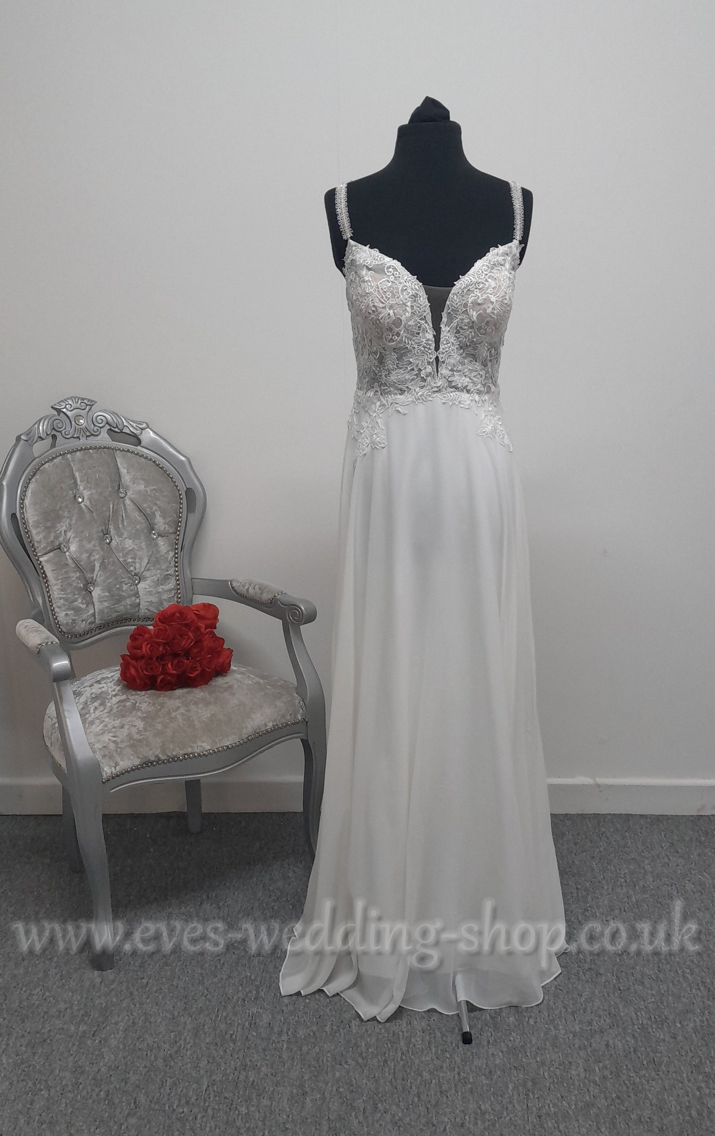 Kelsey Rose ivory wedding dress UK 12
