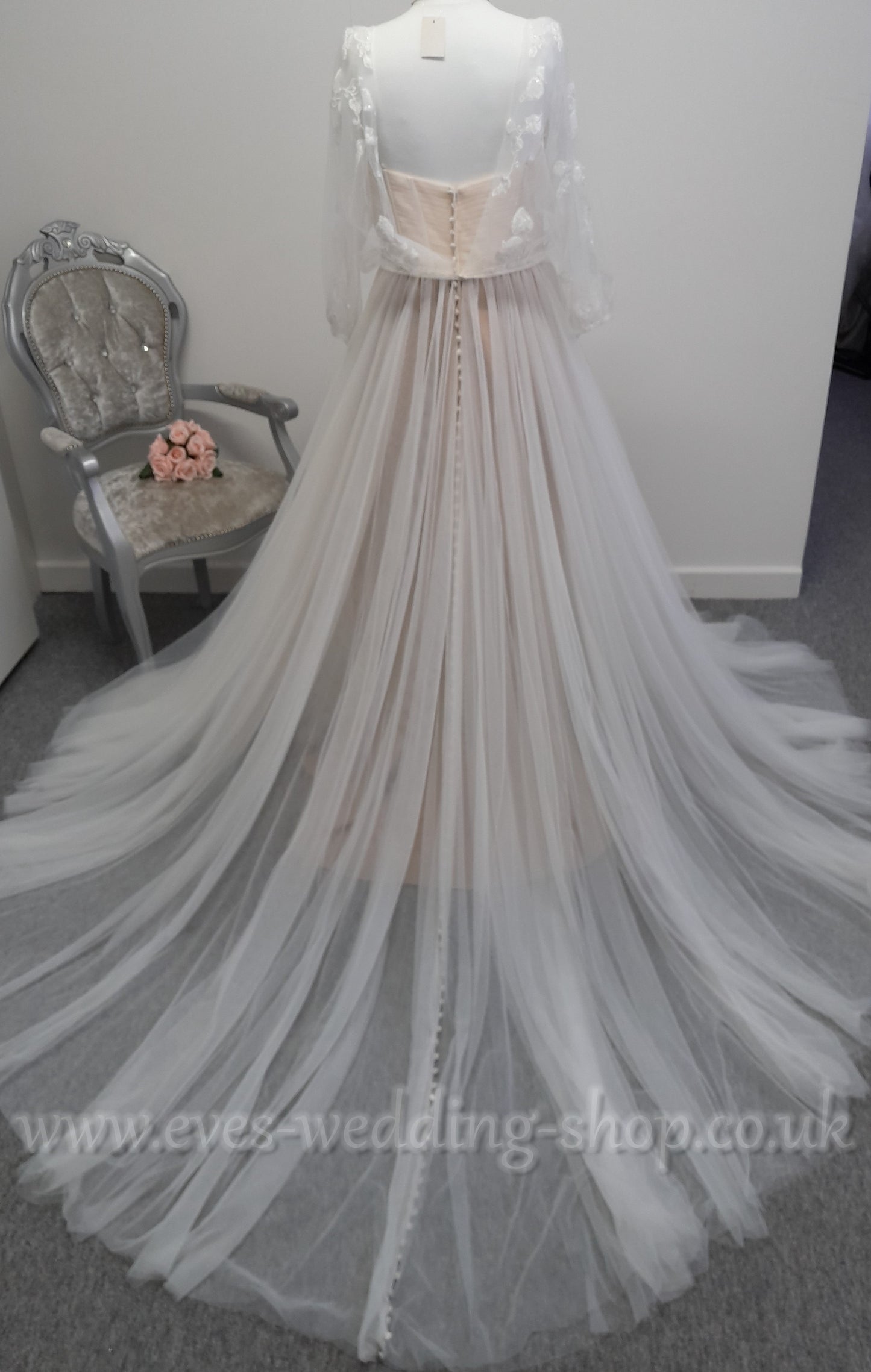 Wilderly bride ''Justina '' mocha champagne wedding dress UK 10
