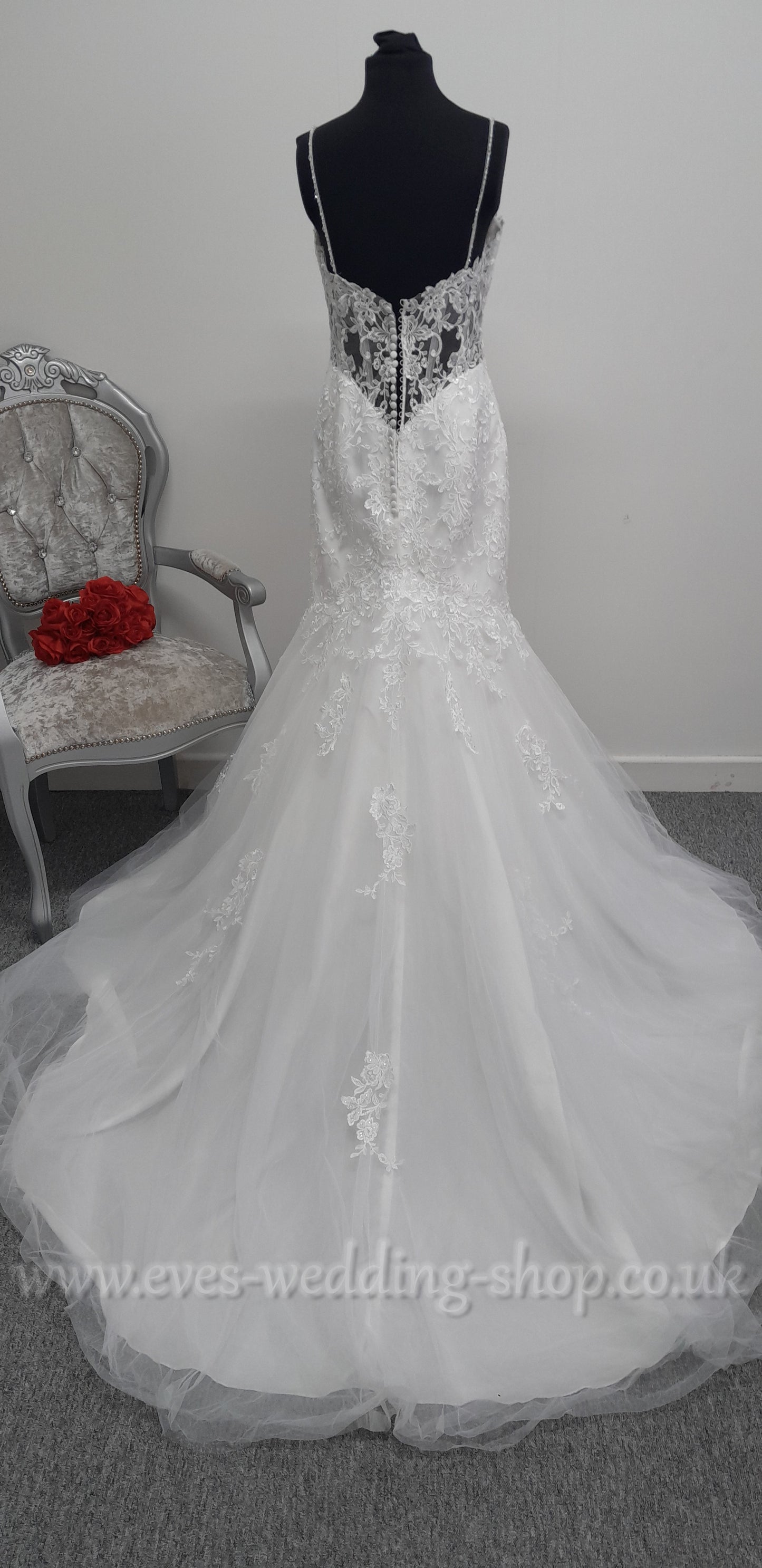 Rebecca Ingram ivory wedding dress UK 12