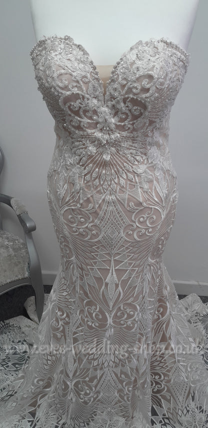 Kenneth Winston 1944 wedding dress UK 14