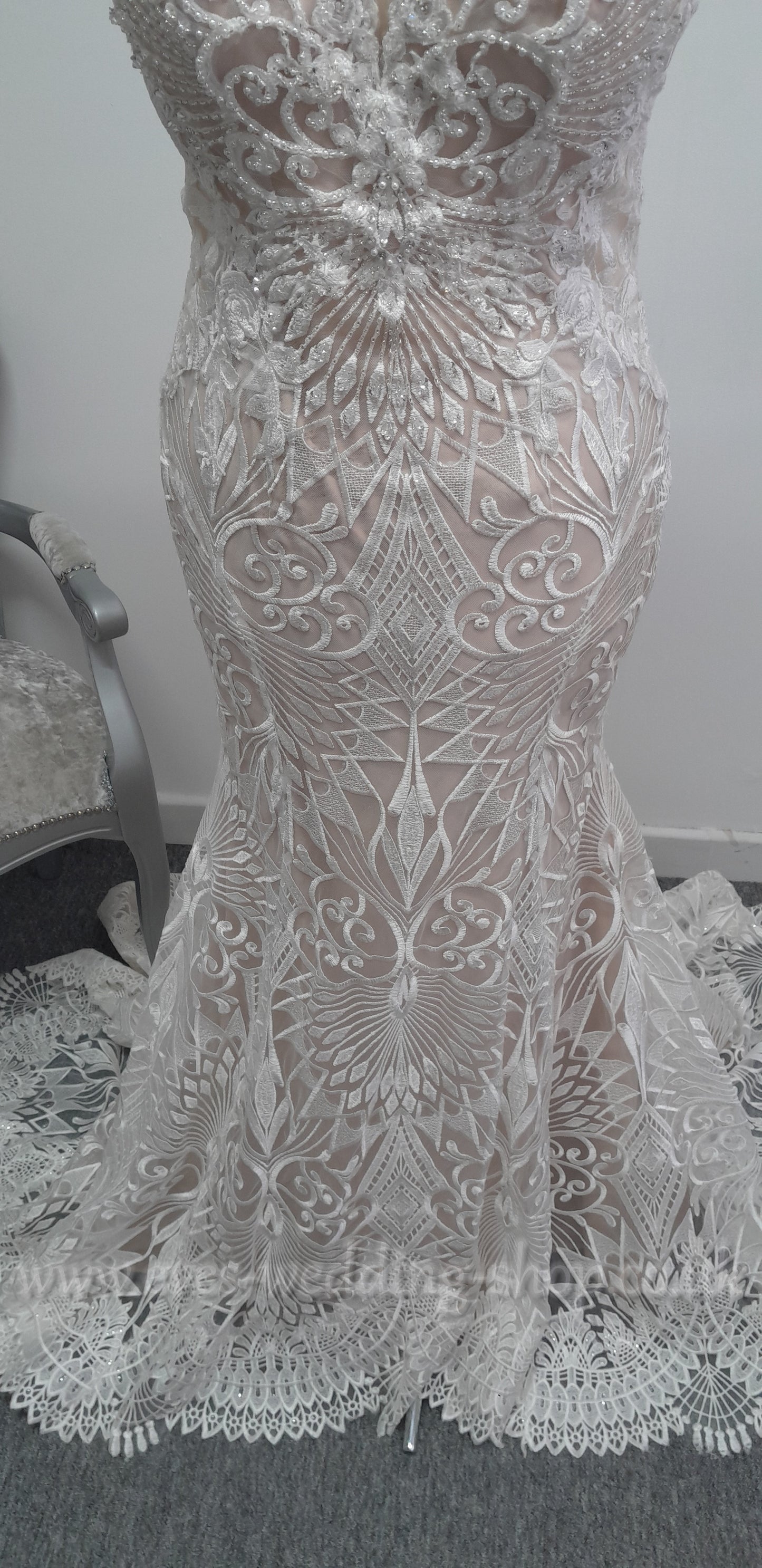 Kenneth Winston 1944 wedding dress UK 14