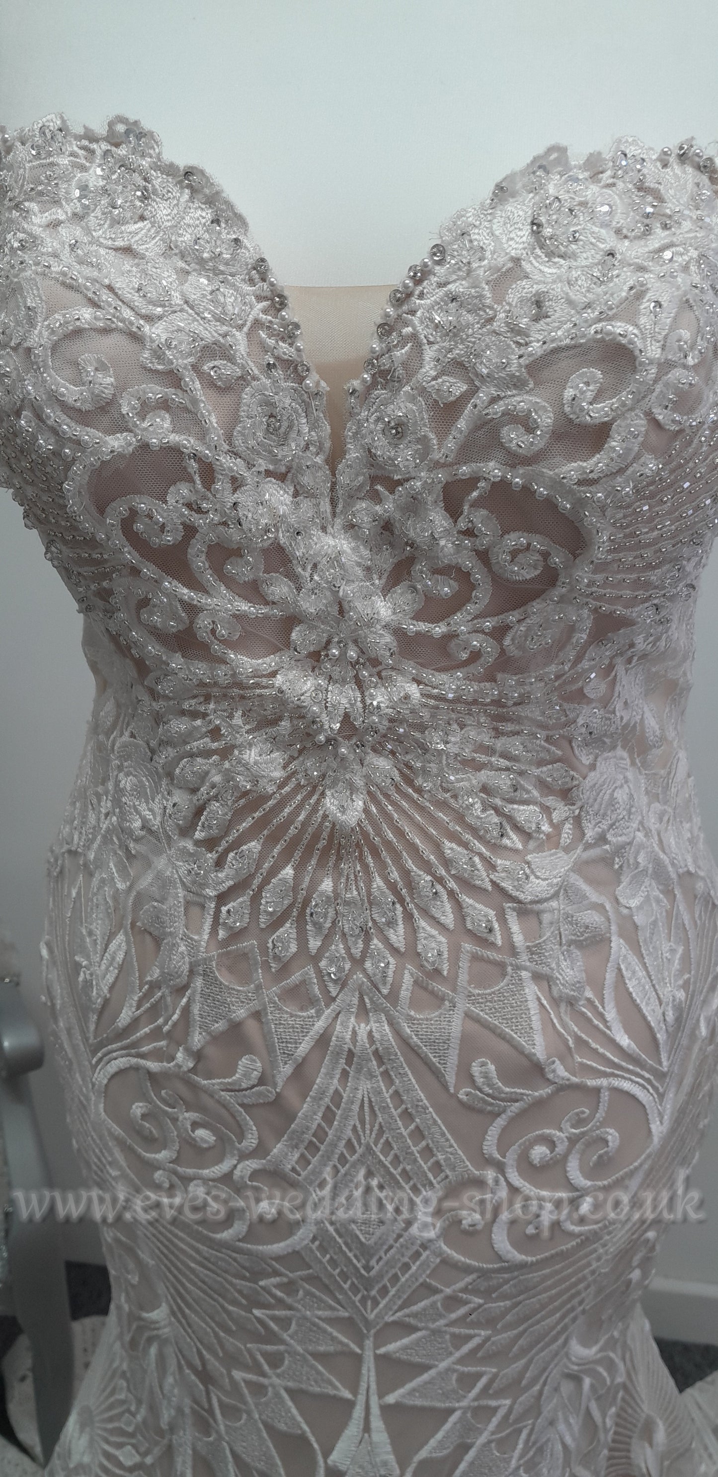 Kenneth Winston 1944 wedding dress UK 14