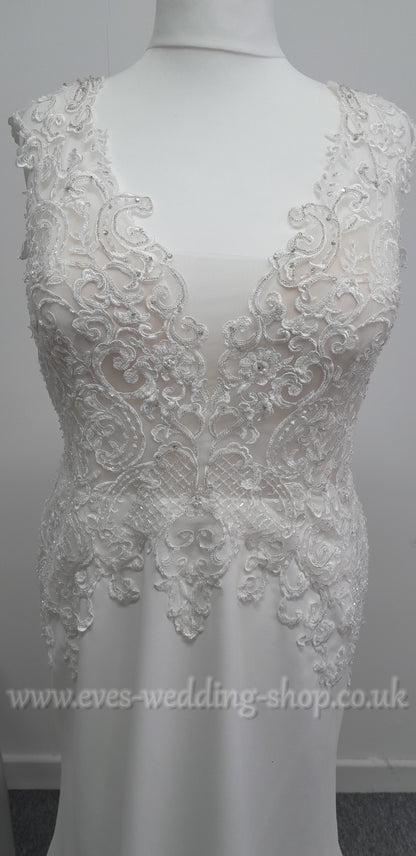 Nicole Spose ivory wedding dress IT 52 / UK 20-22