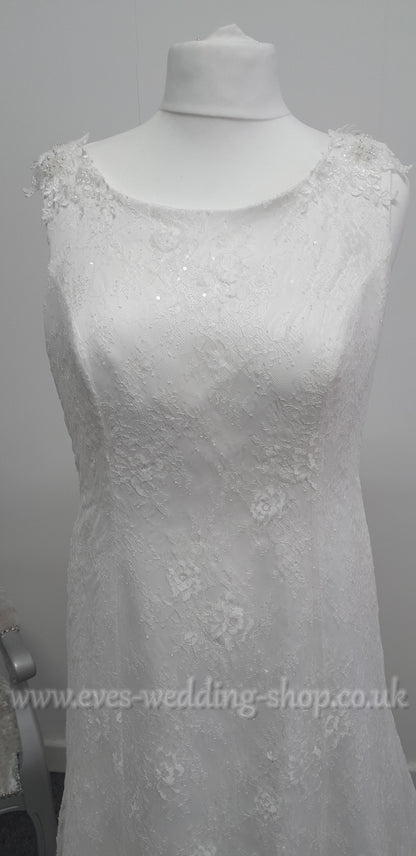 Bianco Evento wedding dress EU 46 /UK  18