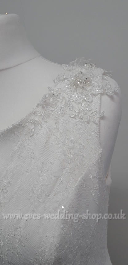 Bianco Evento wedding dress EU 46 /UK  18