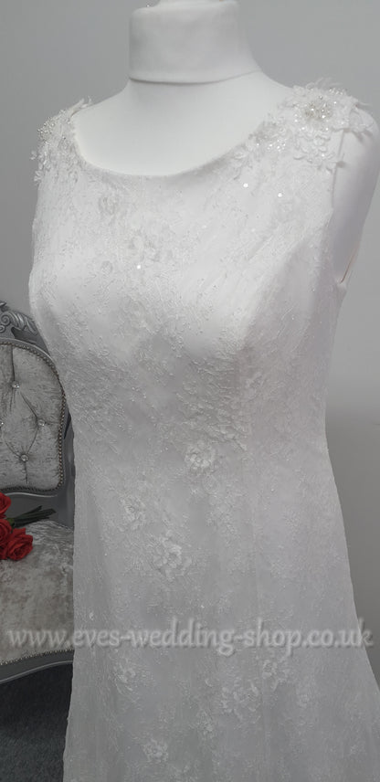 Bianco Evento wedding dress EU 46 /UK  18
