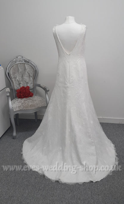 Bianco Evento wedding dress EU 46 /UK  18
