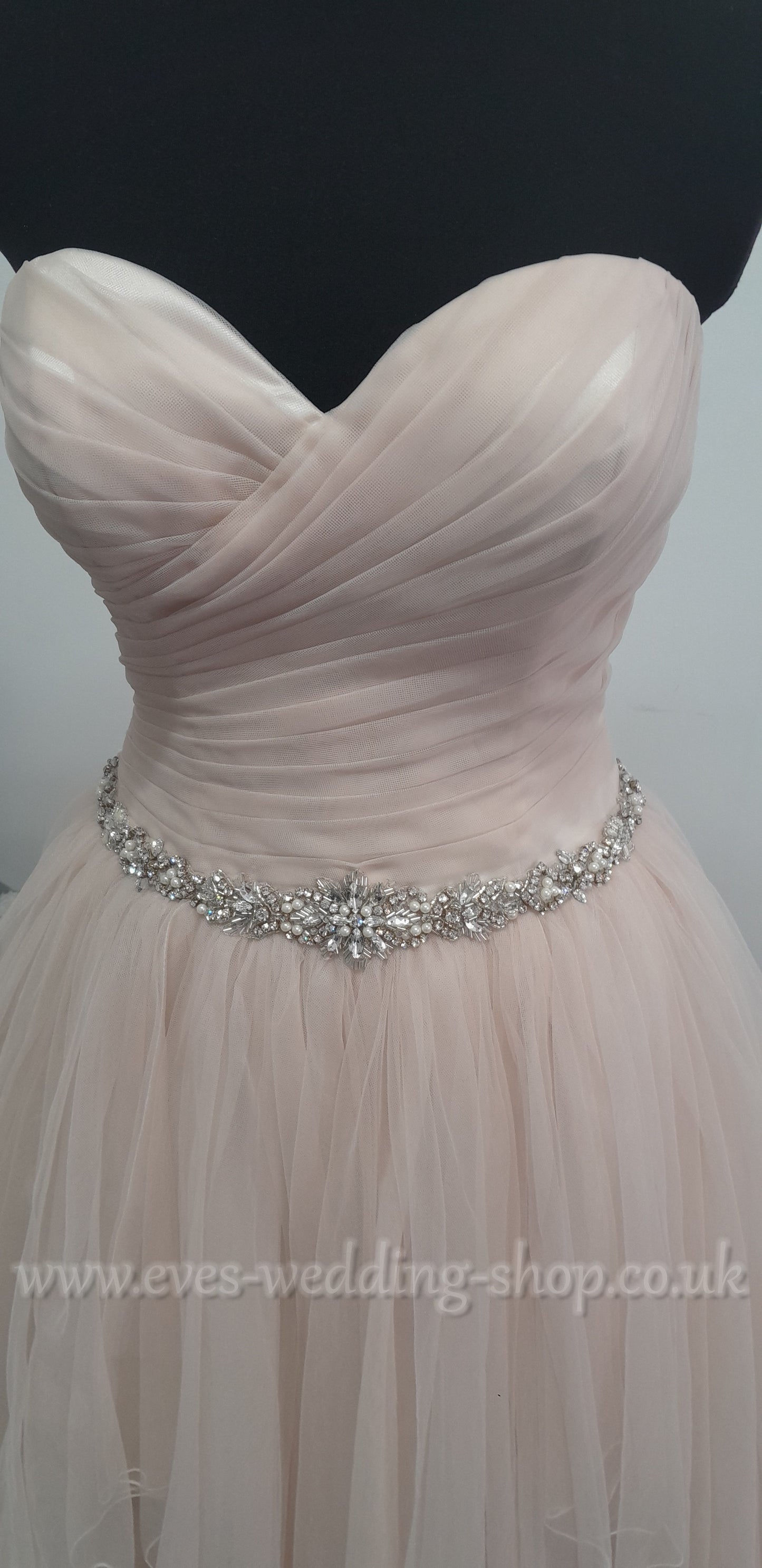 Chloe Jai truffle colour wedding dress UK 8